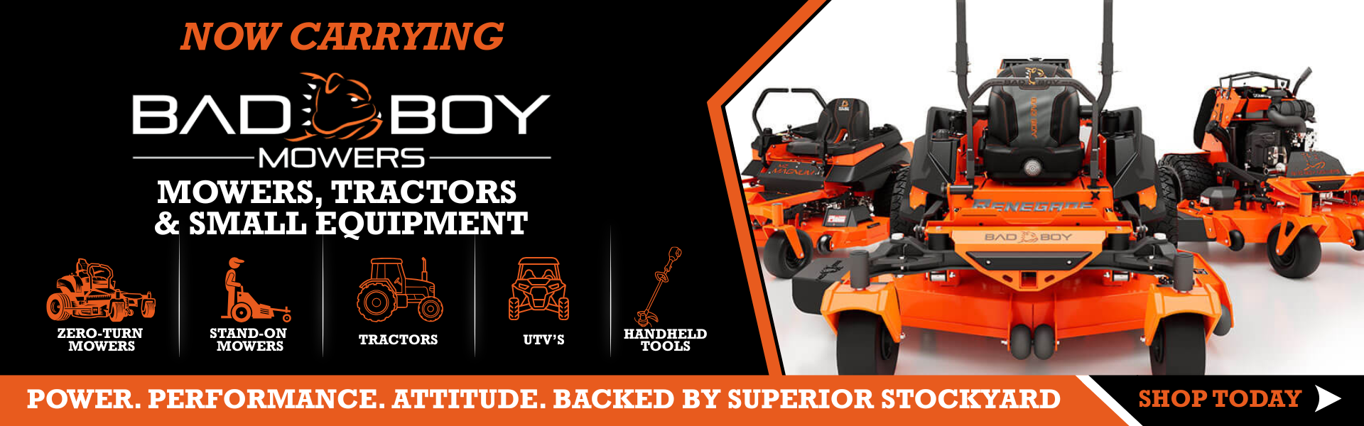 Bad Boy Equip. Banner