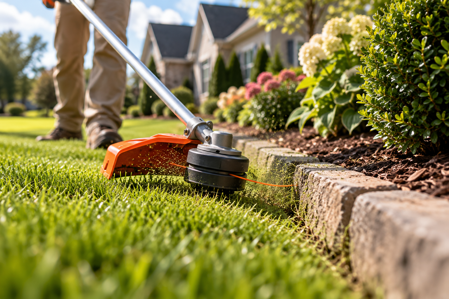 Precision Lawn Edge Trimming